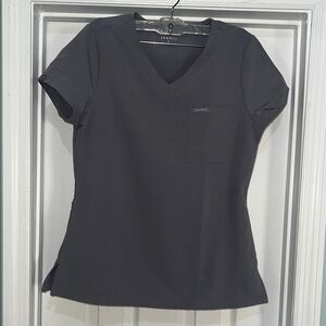 Jaanuu Women's Charcoal V-Neck Tee